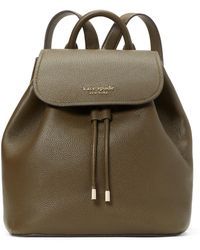 hayes suede medium flap backpack