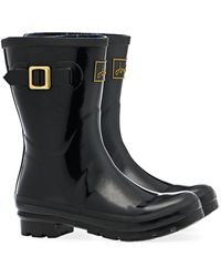 Joules Kelly Welly Gloss Wellington Boots - Black