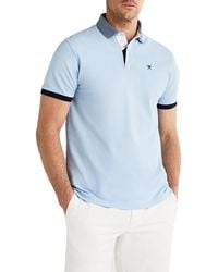 Hackett Polo Shirt Lange Mouw Hm550887 in het Blauw voor heren Heren Kleding voor voor T-shirts voor T-shirts met korte mouw 