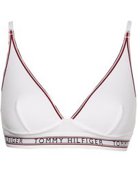 Tommy Hilfiger Unlined Triangle Signature Tape BH - Weiß