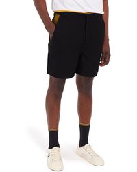 Fred Perry Contrast Panel Swim Shorts - Black