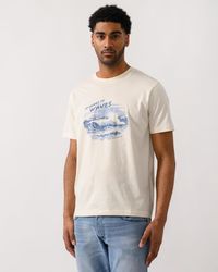 GANT - Graphic Short Sleeve T-Shirt - Lyst