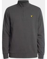 Lyle & Scott - Embroidered Quarter Zip Sweatshirt - Lyst