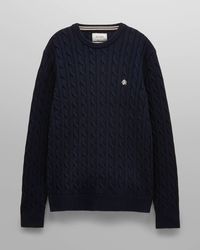 Joules - Cable Knit Crew Neck Jumper - Lyst