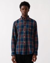 GANT - Long Sleeve Twill Check Shirt - Lyst