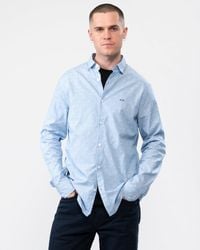 Armani Exchange - Long Sleeve Spotted Shirt - Lyst