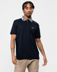 BOSS - Paddy 1 Interlock-cotton Polo Shirt With Embroidered Logo - Lyst