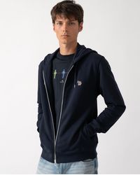 Paul Smith - Ps Full Zip Hoodie With Zebra Logo - Lyst