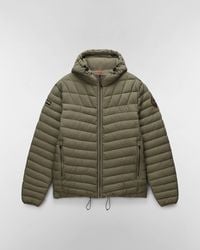 Napapijri - A-Lapaz Hooded Puffer Jacket - Lyst