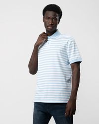 BOSS - Thin Stripe Polo Shirt - Lyst