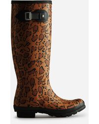 HUNTER - Original Tall Leopard Print Boot - Lyst