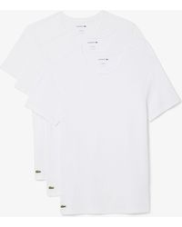 Lacoste - 3-pack Plain T- Shirt - Lyst