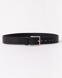 HUGO - Gionios Grainy Embossed-leather Belt With Brushed Metal Hardware Nos - Lyst