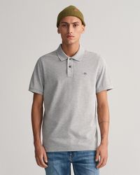 GANT - Regular Fit Short Sleeve Shield Logo Pique Polo Nos - Lyst