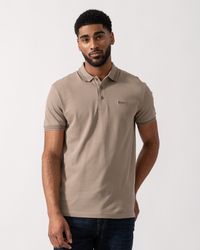 BOSS - Paddy Cotton-Piqué Polo Shirt With Contrast Logo - Lyst