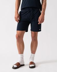 BOSS - Unique Stretch-Cotton Pyjama Shorts With Tape Trims - Lyst