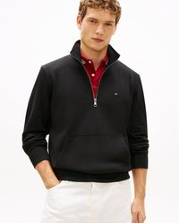 Tommy Hilfiger - Essential Terry 1/4 Zip Sweatshirt - Lyst