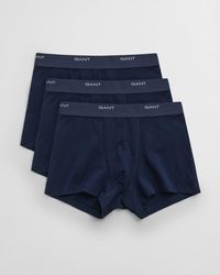 GANT - 3-pack Core Trunks With Logo Waistband - Lyst