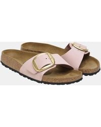 Birkenstock - Madrid Big Buckle Nubuck Leather Sandals - Lyst