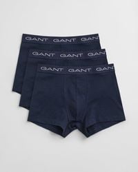 GANT - 7-Pack Regular Waist Boxer Trunks, Marine - Lyst