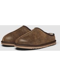 Oliver Sweeney - Yaxley Leather Shearling Mule Slippers - Lyst