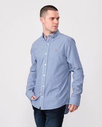 GANT - Slim Fit Striped Poplin Shield Shirt - Lyst