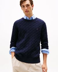 Tommy Hilfiger - Classic Cable Crew Jumper - Lyst