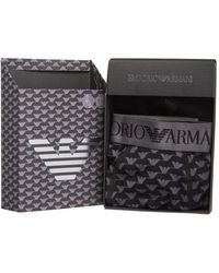 Emporio Armani - Trunks & Socks Set Colour: Eagle Print/ 28444, Size: L - Lyst