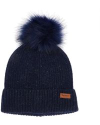 barbour womens bobble hat