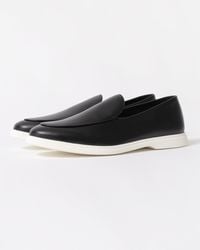 BOSS - Sienne Italian Leather Loafers - Lyst