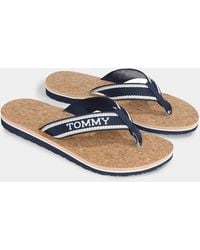 Tommy Hilfiger - Cork Hilfiger Beach Sandals - Lyst