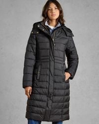 Joules - Windborough Showerproof Longline Padded Coat - Lyst