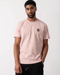 Belstaff - Short Sleeved Logo Patch T-Shirt - Lyst