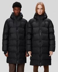 Rains - Alta Long Puffer Jacket Size: S - Lyst