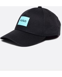 HUGO - Jude Cotton-twill Woven Cap With Logo Print - Lyst