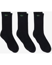 Lacoste - 3-Pack Long Sport Socks - Lyst