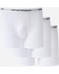 Emporio Armani - 3-Pack Boxers With Logo Waistband Em000261-Af14132-M0066 - Lyst