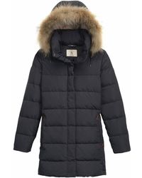 aigle long down coat