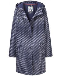 Joules Raindance Rubber Mac - Blue
