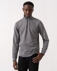 BOSS - Zetrust 1/4 Zip Sweatshirt - Lyst