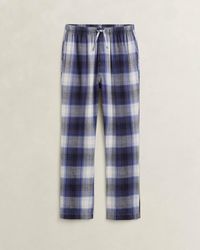 GANT - Flannel Checked Pyjama Pants - Lyst