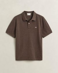 GANT - Regular Fit Short Sleeve Shield Logo Pique Polo - Lyst