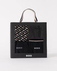 BOSS - Monogram 4 Pack Sock Gift Set - Lyst