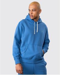 Polo Ralph Lauren Striped Fleece Pullover Hoodie in Blue for Men 