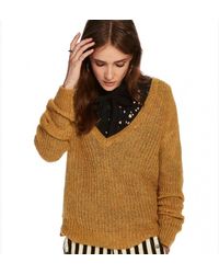 Maison Scotch - Deep V-Neck Soft Knit Jumper - Lyst