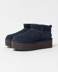 UGG - Classic Ultra Mini Platform Suede Classic Boots - Lyst