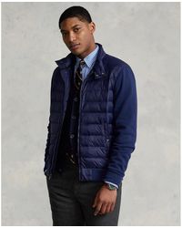 Polo Ralph Lauren Barracuda Quilted Knit Jacket - Blue
