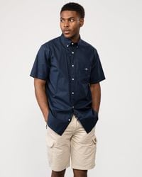GANT - Regular Fit Short Sleeve Poplin Shirt - Lyst