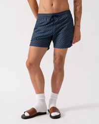 BOSS - Vibe Logo-Label Swim Shorts With Seasonal Pattern - Lyst