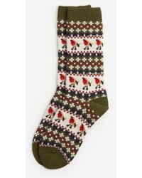 Barbour - Robin Fair Isle Socks - Lyst